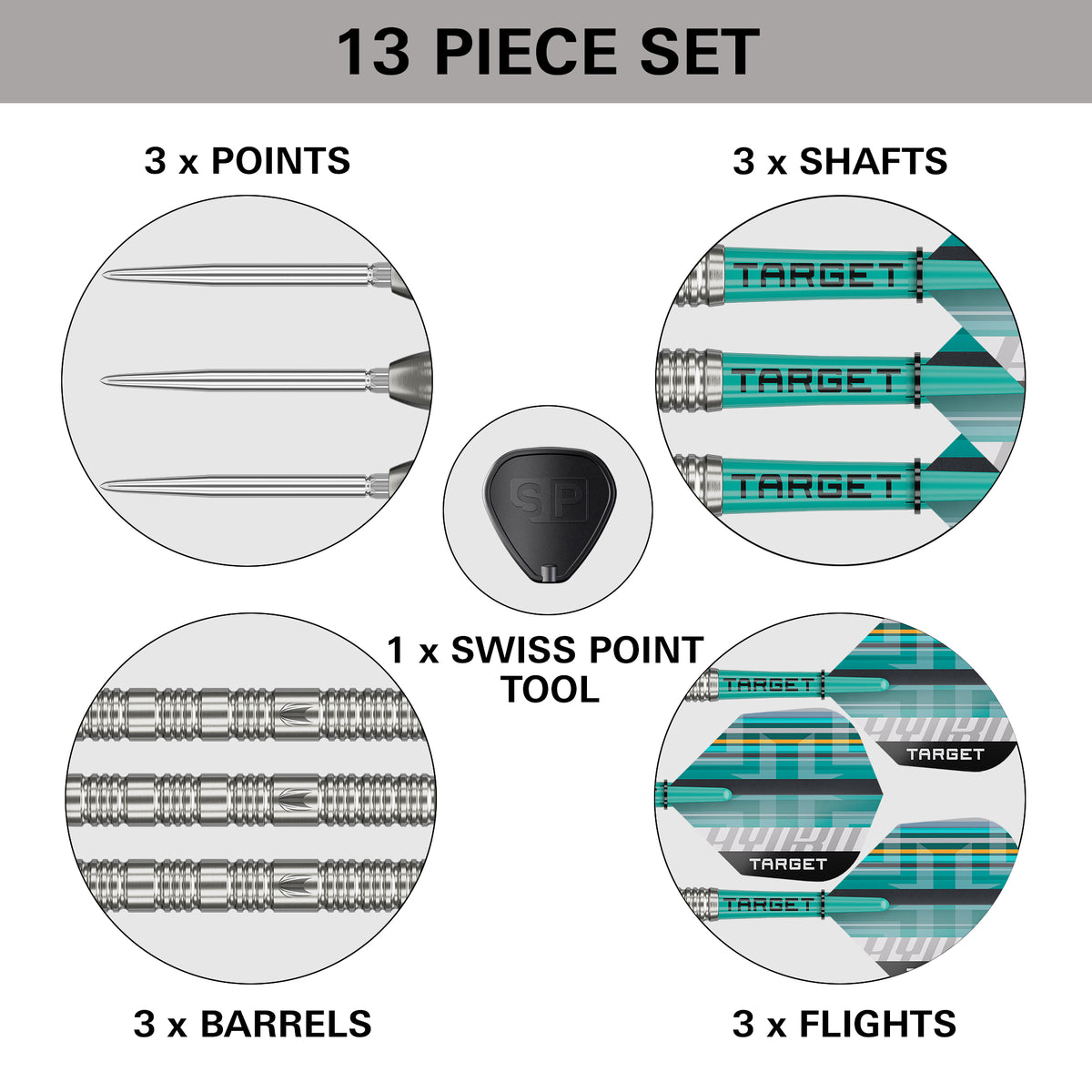 Target Hydro Darts - Stahlspitze - 90% Tungsten - 02