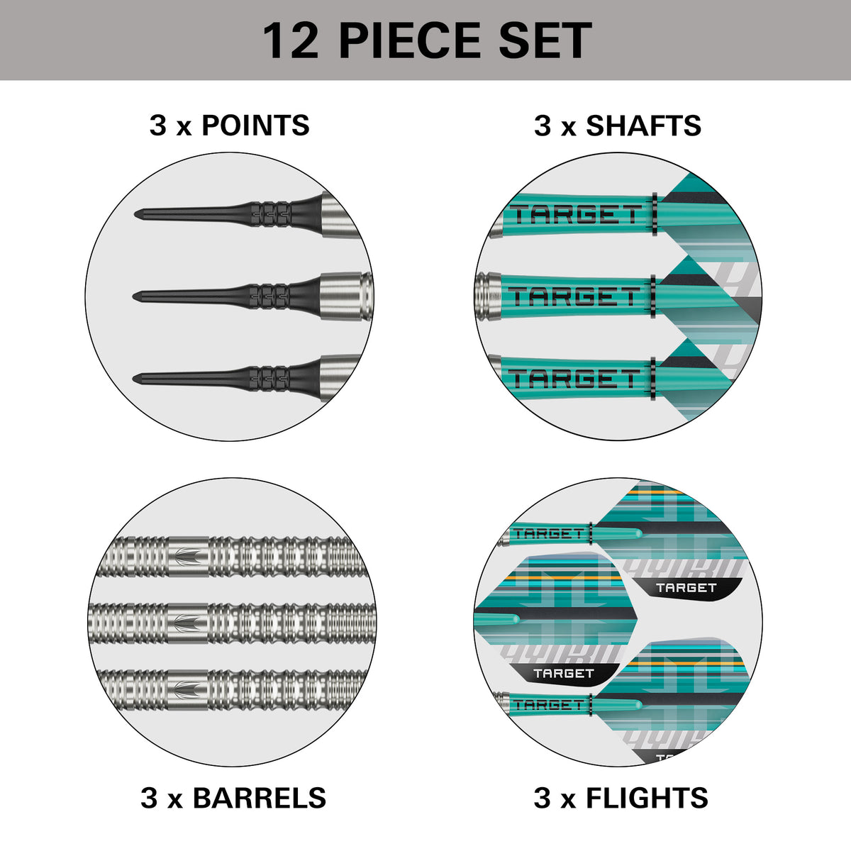 Target Hydro Darts - Welche Spitze - 90% Tungsten - 12