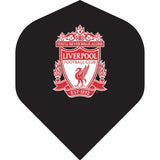 Liverpool FC Dart Flights - Official Licensed - No2 - Std - LFC - F4 - Black - Red Crest