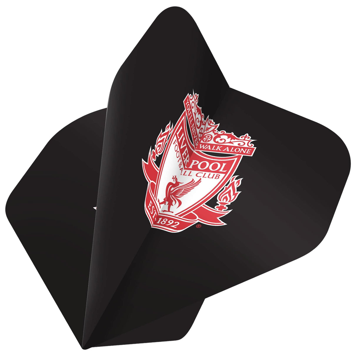 Liverpool FC Dart Flights - Official Licensed - No2 - Std - LFC - F4 - Black - Red Crest