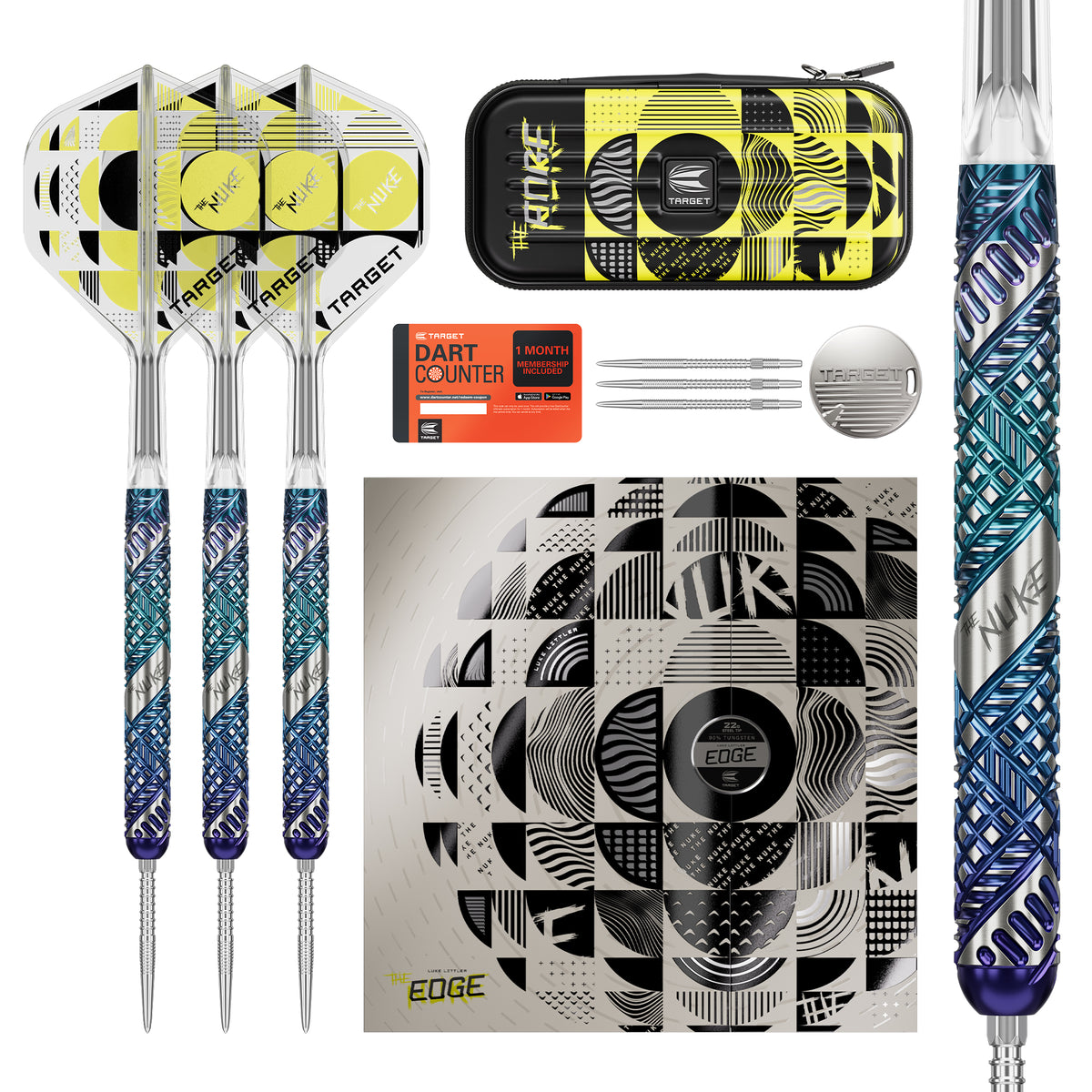 Target Luke Littler Darts - Stahlspitze - 95% Tungsten - Edge
