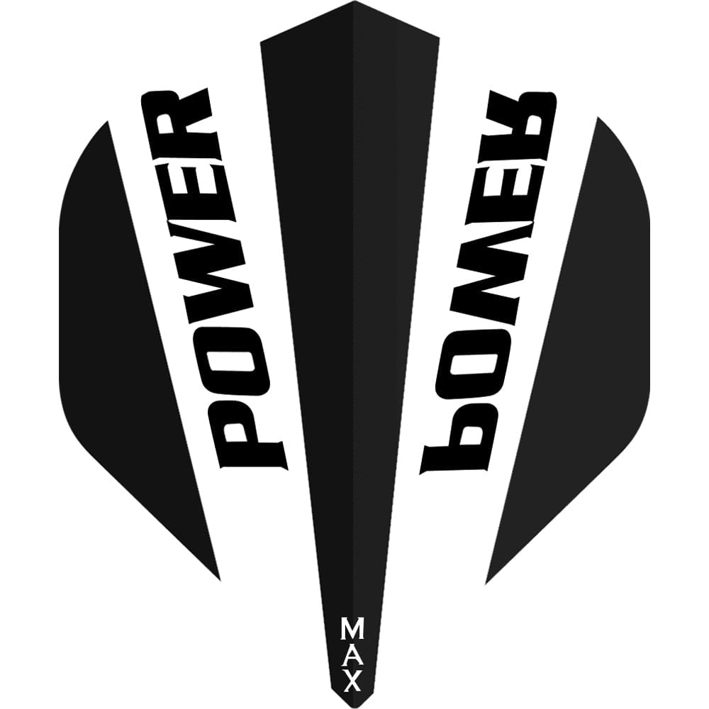 *McCoy Power Max Dart Flights - 150 Micron - No2 - Std - Transparent Black