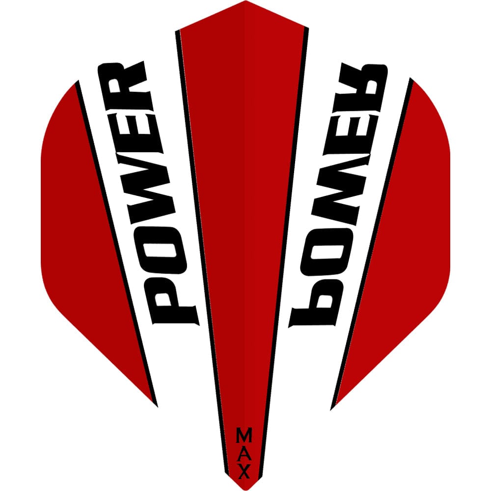 *McCoy Power Max Dart Flights - 150 Micron - No2 - Std - Transparent Red