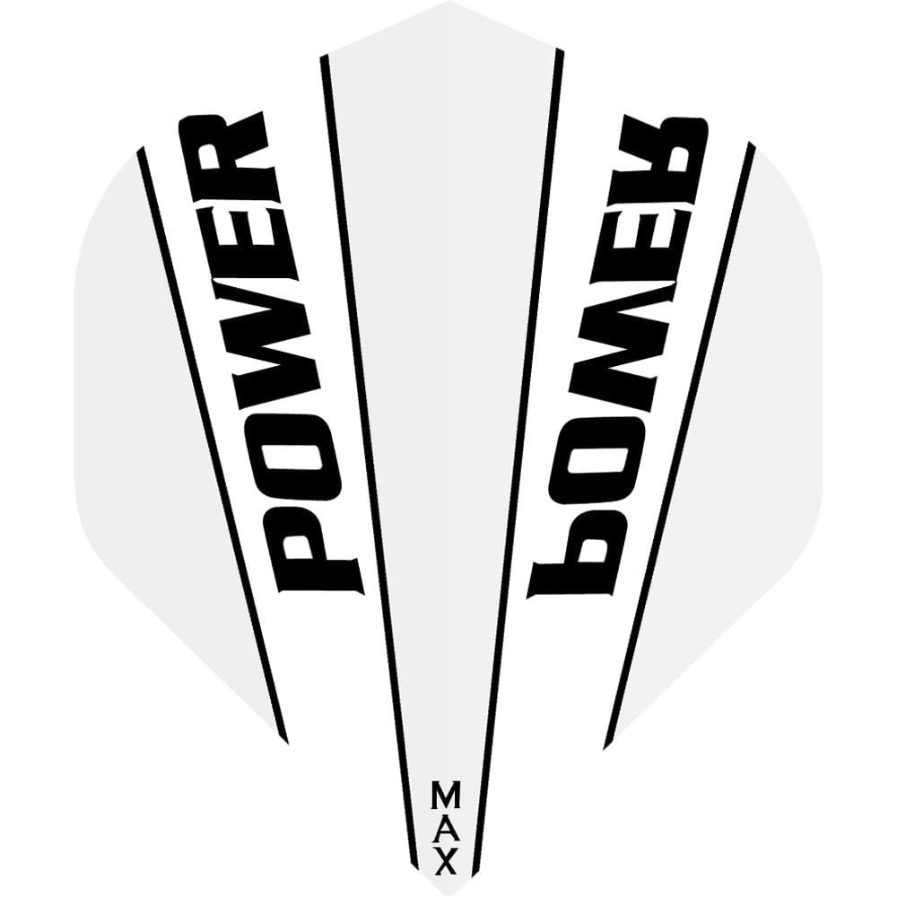 *McCoy Power Max Dart Flights - 150 Micron - No2 - Std - Transparent White