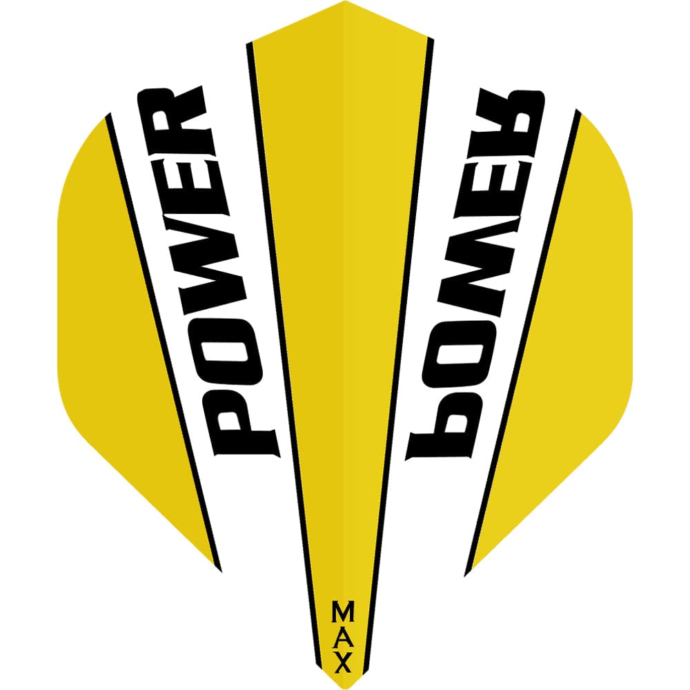 *McCoy Power Max Dart Flights - 150 Micron - No2 - Std - Transparent Yellow