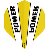 *McCoy Power Max Dart Flights - 150 Micron - No2 - Std - Transparent Yellow