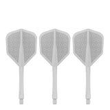 Caliburn SUP Flights - Moulded Shaft and Flight -  Standard No6 - Block - White
