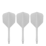 Caliburn SUP Flights - Moulded Shaft and Flight -  Standard No6 - Waves - White