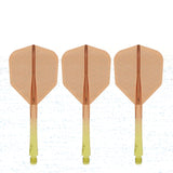 Caliburn SUP Flights - Moulded Shaft and Flight -  Standard No6 - Waves - Yellow & Orange