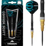Mission Connor Scutt Darts - Steel Tip - Sniper - Black & Gold 22g