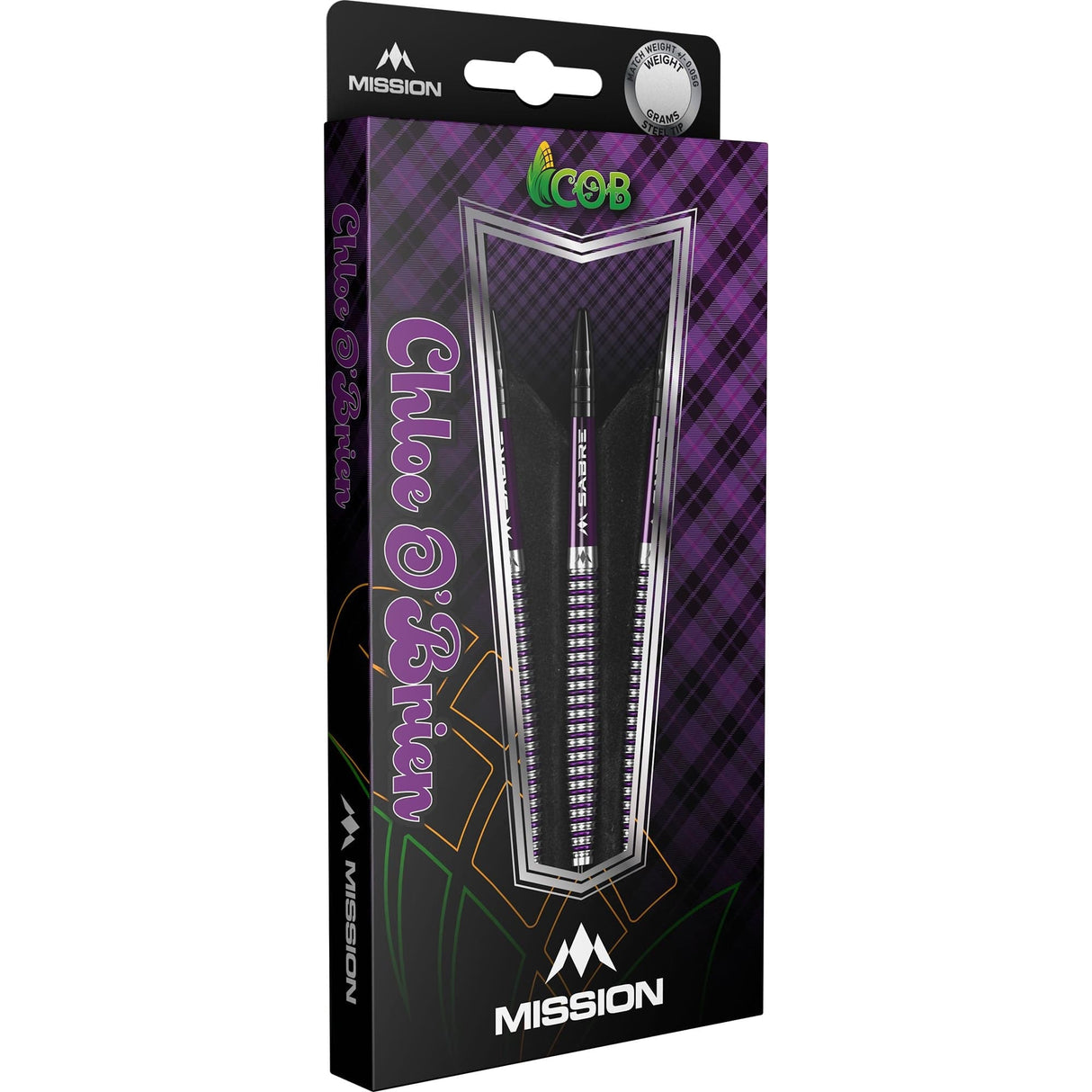 *Mission Chloe OBrien Darts - Steel Tip - 95% - Electro Purple