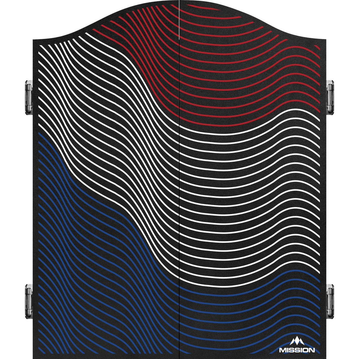Mission Dartboard Cabinet - Nederland Design - Schwarz - Gewellt