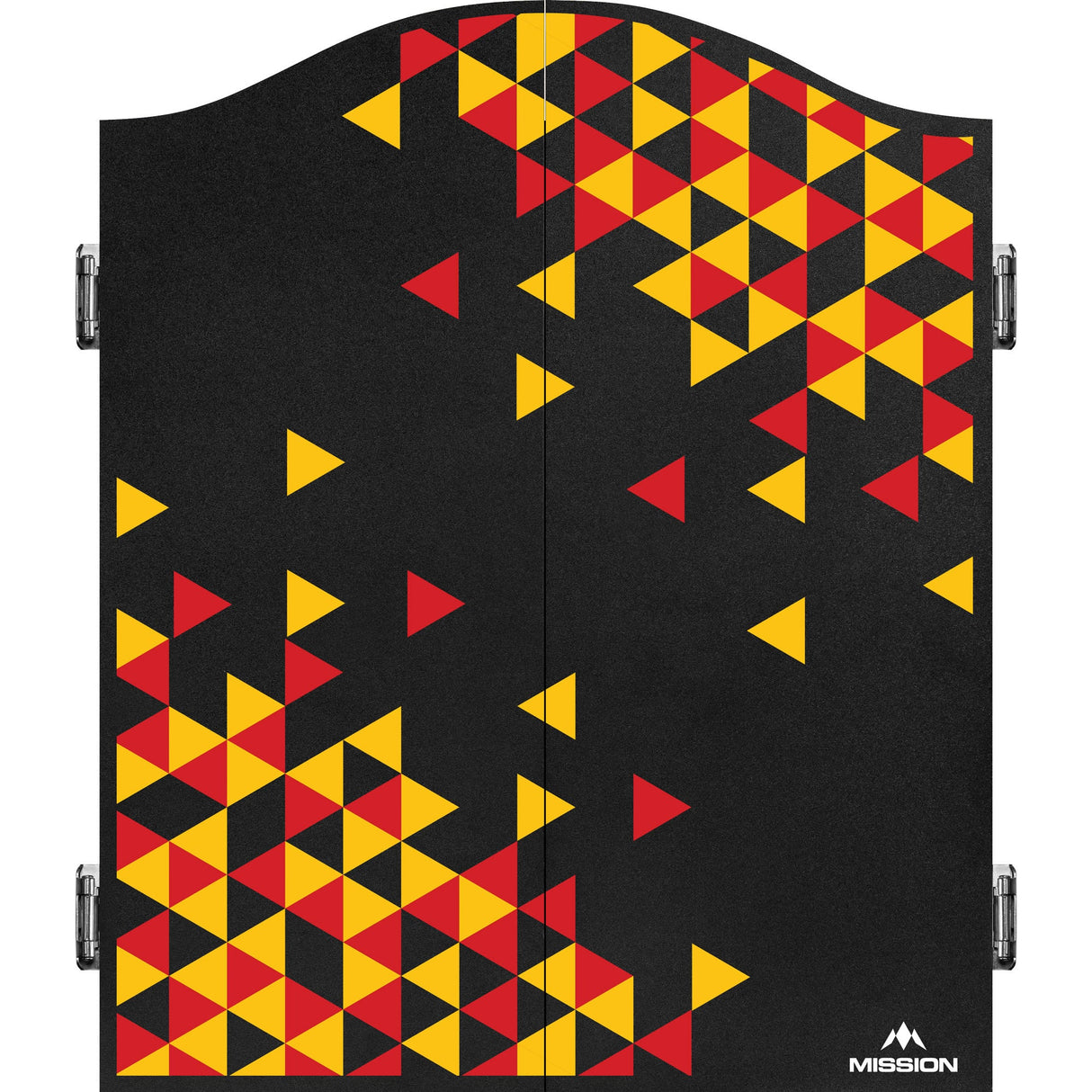 Mission Dartboard Cabinet - Deutschland Design - Schwarz - Art Deco