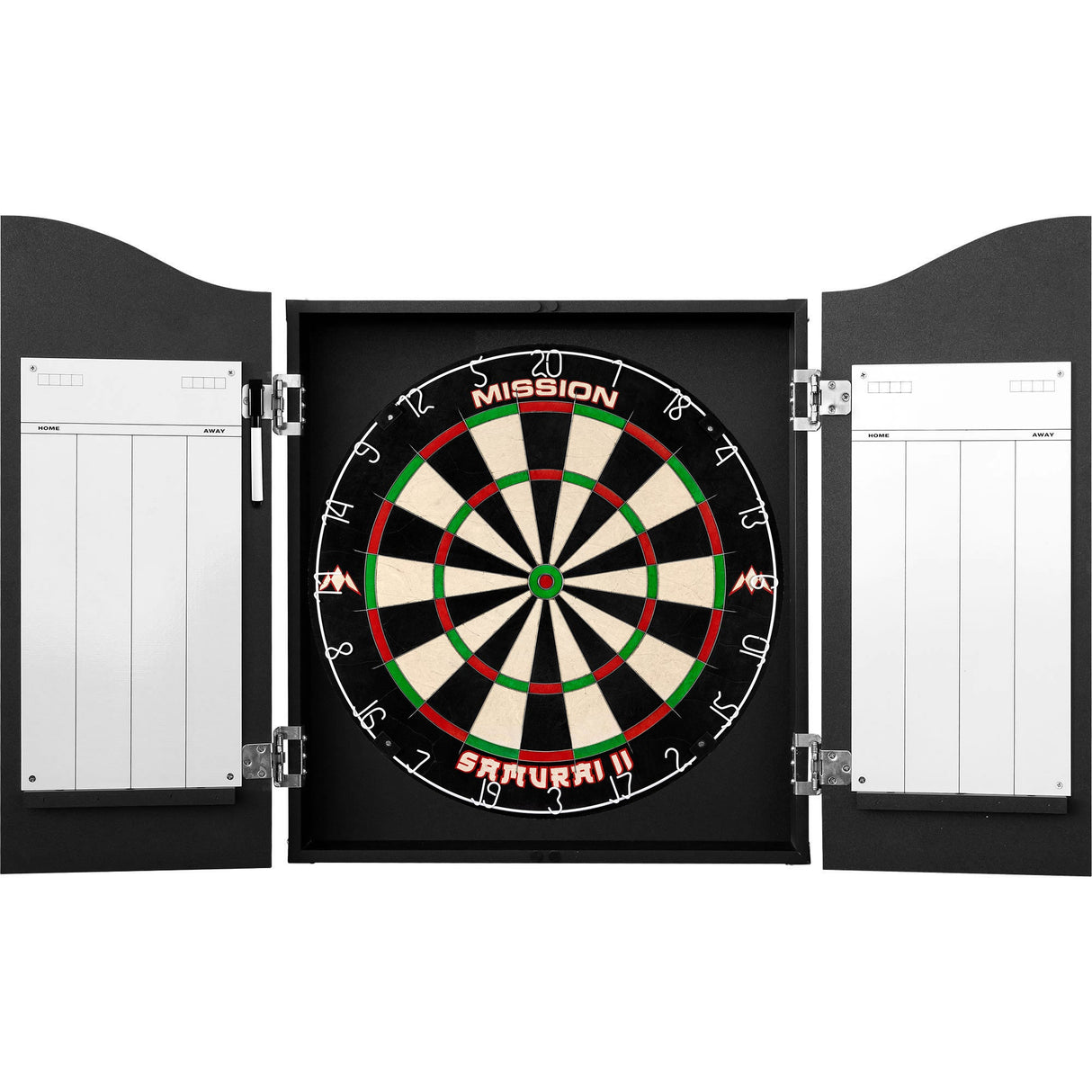 Mission Dartboard Cabinet - Nederland Design - Schwarz - Pinselstrich