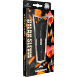 Mission Dylan Slevin Darts - Steel Tip - 90% - Black Titanium - Oceans