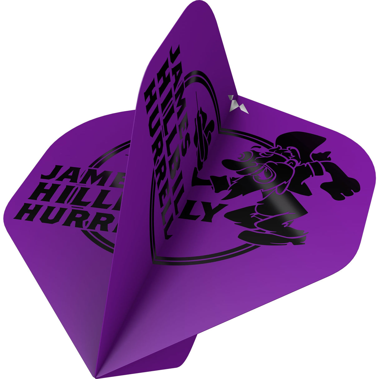 Mission Solo Dart Flights – 100 Mikron – Nr. 2 – Standard – James Hurrell – Lila – Hillbilly