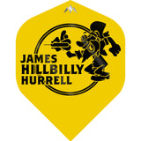 Mission Solo Dart Flights – 100 Mikron – Nr. 2 – Std – James Hurrell – Gelb – Hillbilly