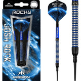 *Mission Josh Rock Darts v1 - Soft Tip - 95% - Rocky - Black & Blue - 18g 18g