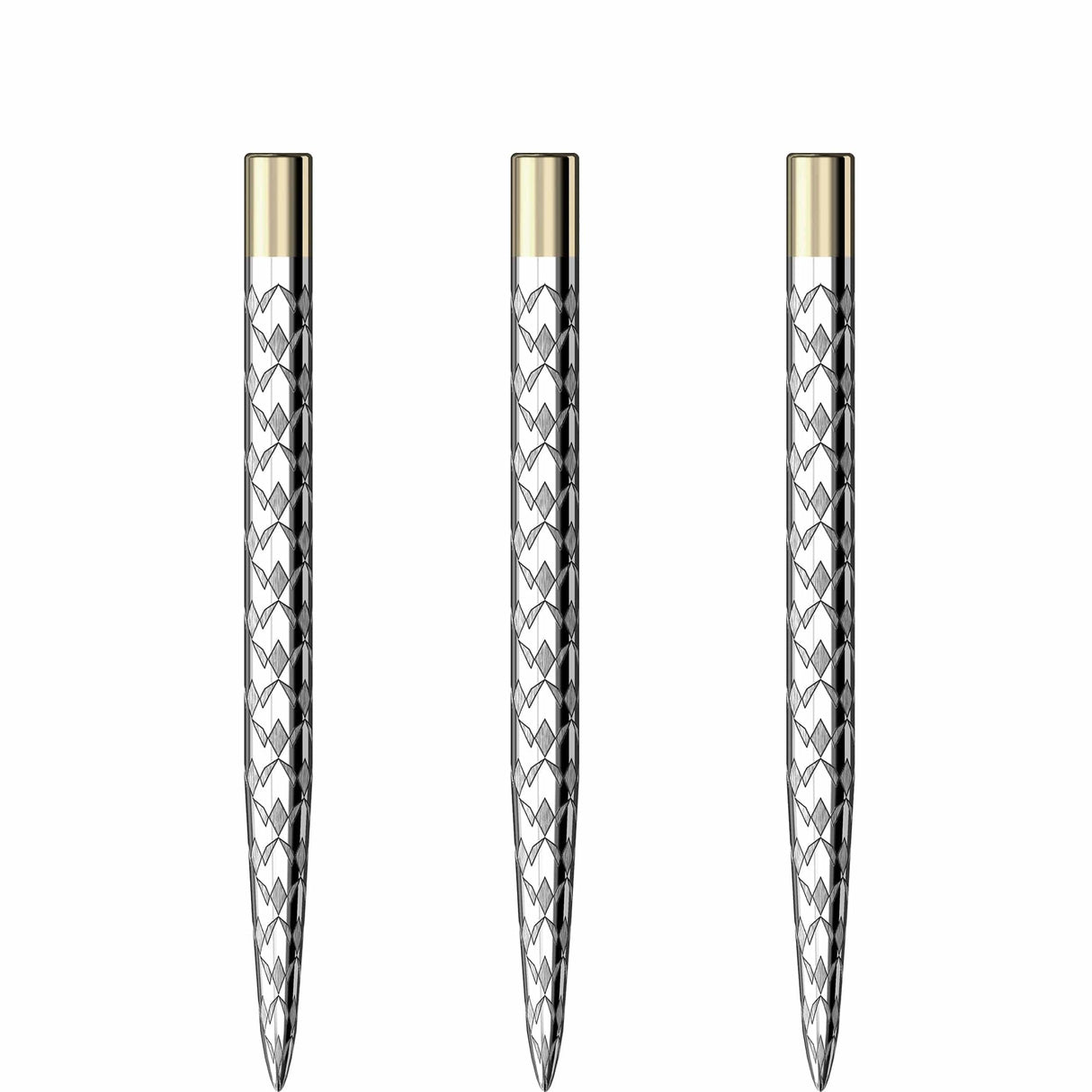 Mission Laser Plus - Steel Tip - Lasered Spare Points - Multi Logo - Silver 32mm