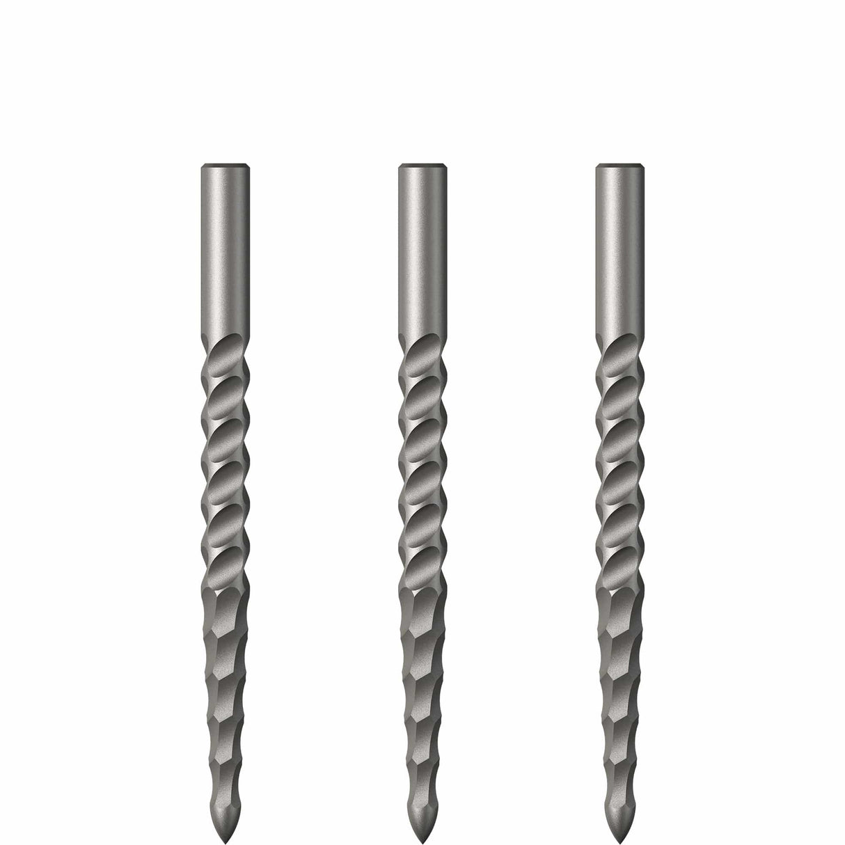 *Mission Lunar CS Dart Points - Spare Points - Rough Cut - Silver 32mm