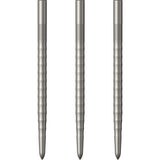 Mission Ripple Dart Points - Steel Tip Replacement Points - Silver 40mm
