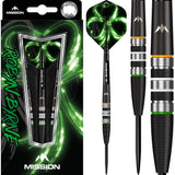 Mission Robyn Byrne Darts - Steel Tip - 90% - Black Titanium