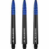 Mission Sabre Shafts - Polycarbonate Dart Stems - Black - Blue Top Medium