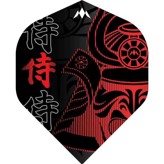 Mission Solo Dart Flights - Std - No2 - Samurai II - Red