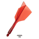 Condor AXE 120 Dart Flights - Narrow - Clear Red