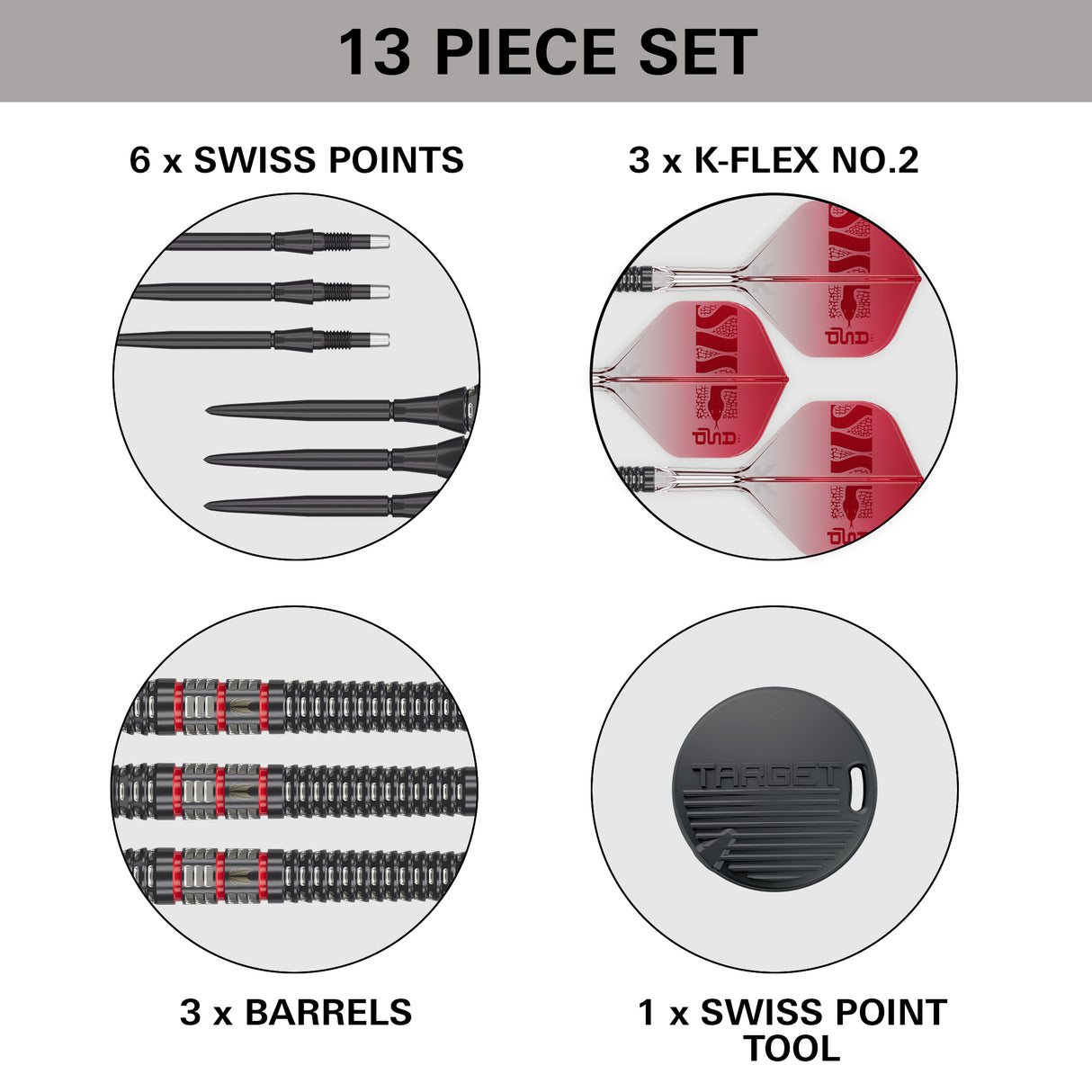 Target Nathan Aspinall Darts - Stahlspitze - 95% Tungsten - 95K