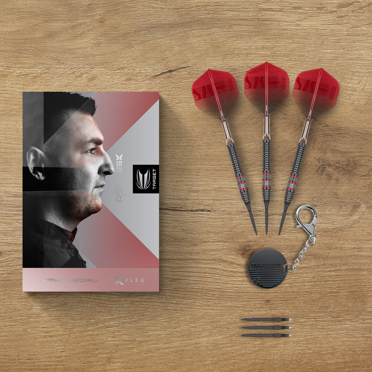 Target Nathan Aspinall Darts - Stahlspitze - 95% Tungsten - 95K