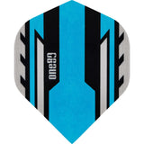 One80 Arrow Dart Flights - 100 Micron - No2 - Std Light Blue