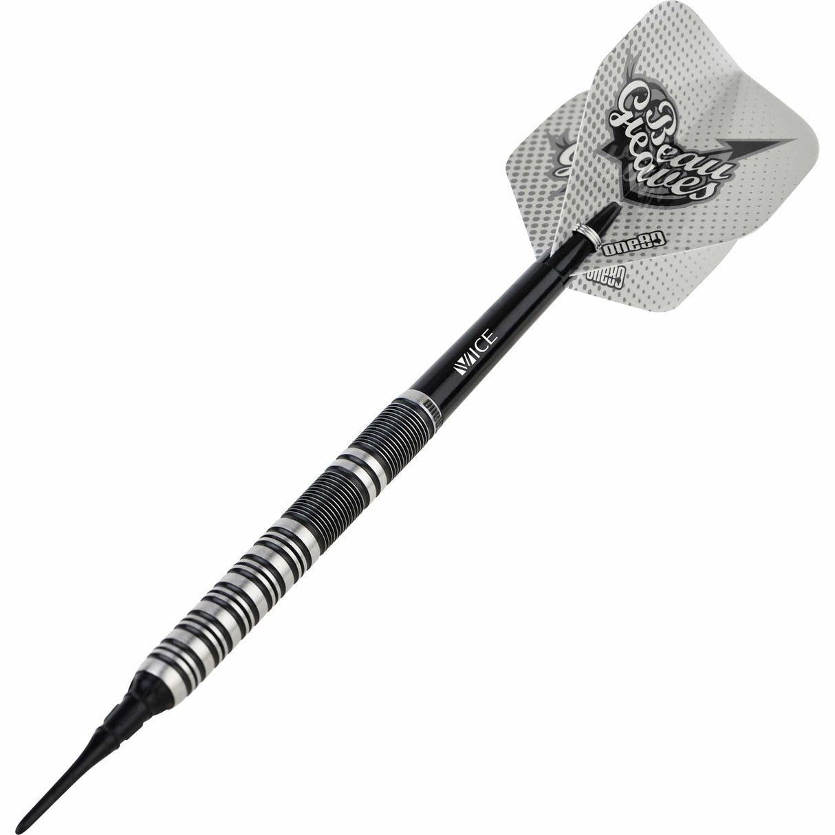One80 Beau Greaves Darts - Soft Tip - HD - Black & Silver