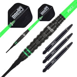 One80 Ben Robb V2 Darts - Soft Tip - Big Rig - Black