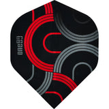 One80 Circult Dart Flights - 100 Micron - No2 - Std Red