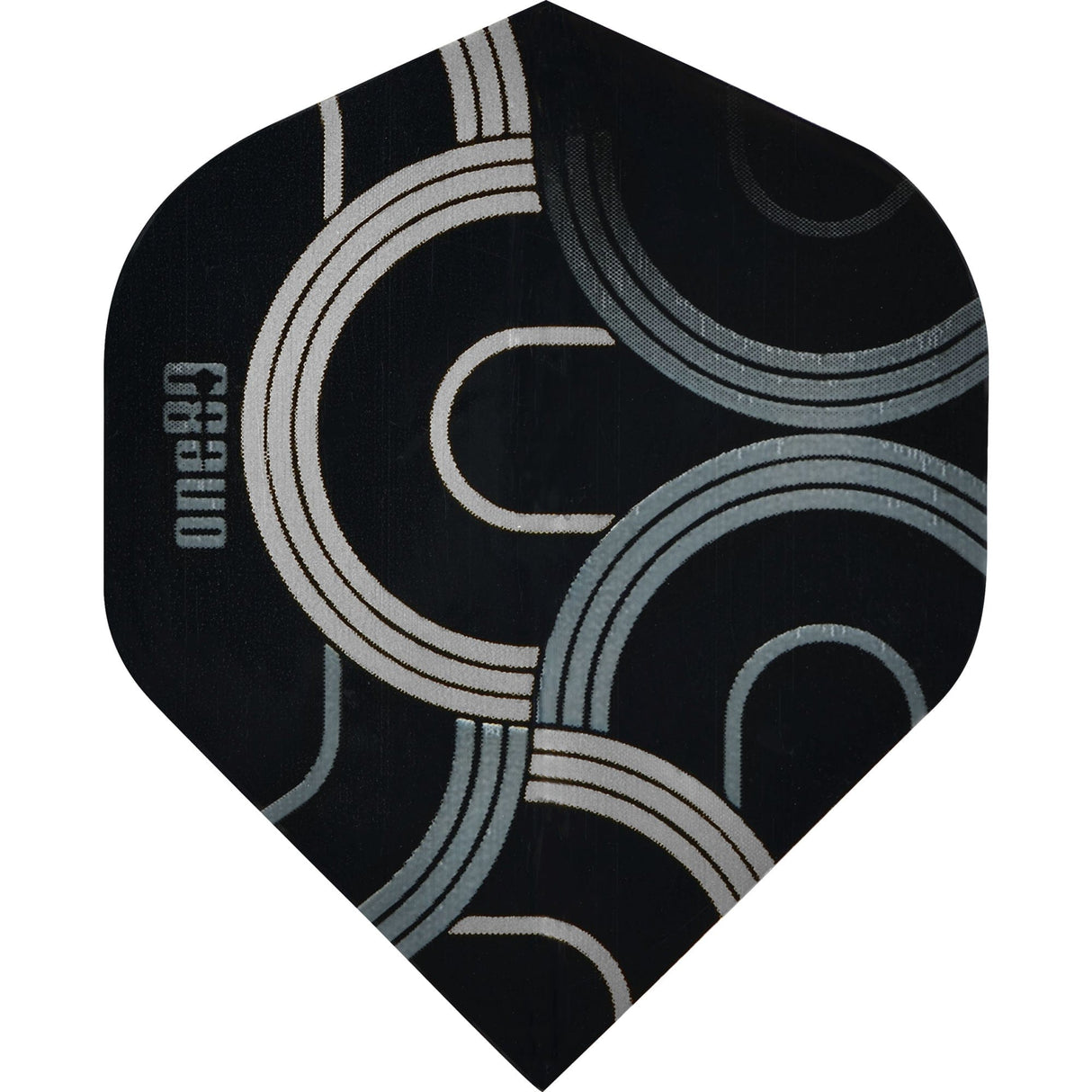 One80 Circult Dart Flights - 100 Micron - No2 - Std Silver