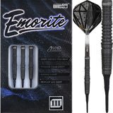 One80 Emorite 03 Darts - Soft Tip - 90% Tungsten - Black 20g
