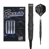 One80 Emorite 03 Darts - Soft Tip - 90% Tungsten - Black 20g