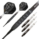 One80 Emorite 04 Darts - Soft Tip - 90% Tungsten - Black 20g
