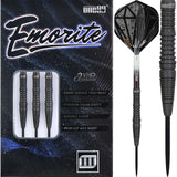 One80 Emorite 03 Darts - Steel Tip - 90% Tungsten - Black 22g