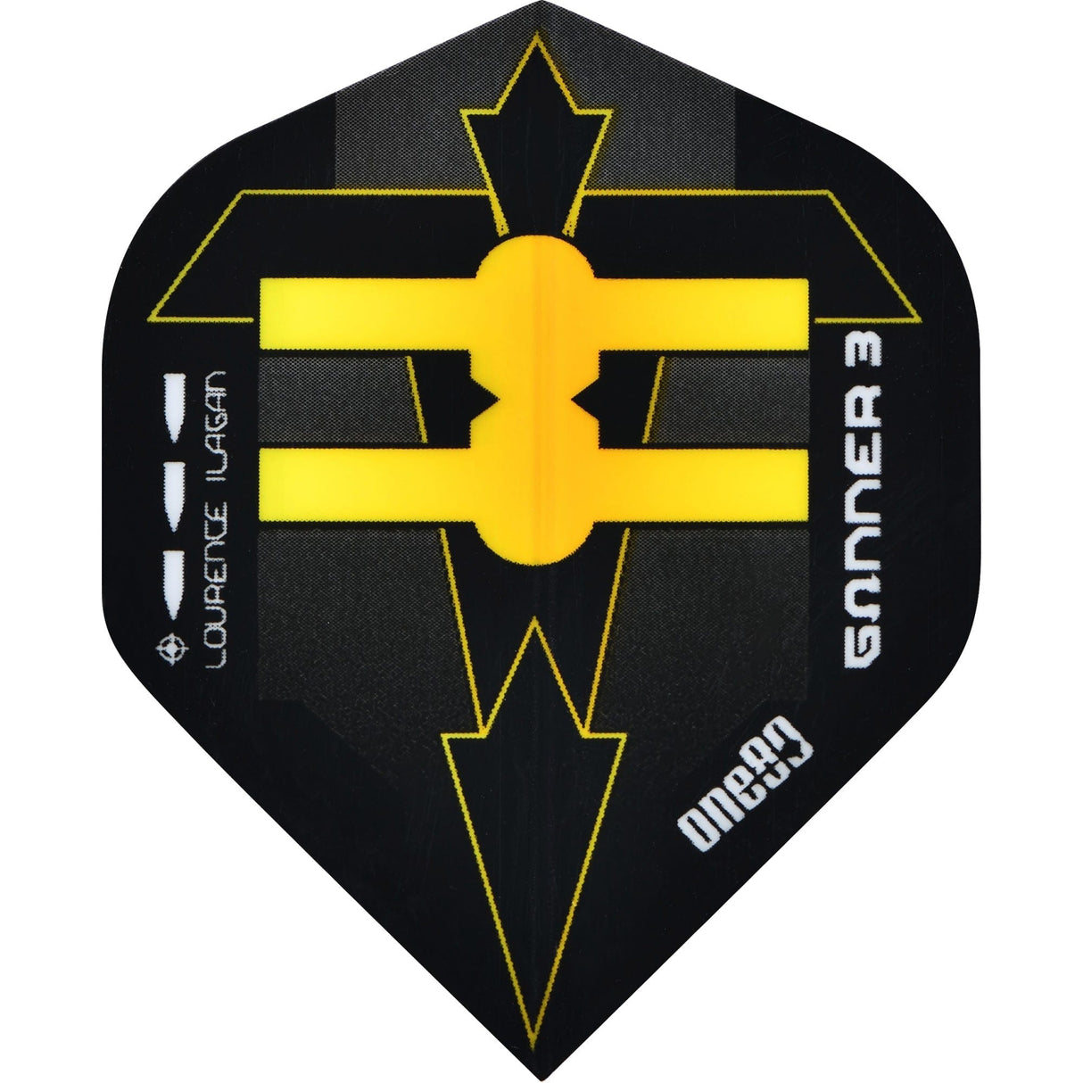 One80 Dart Flights - 100 Micron - No2 - Std - Lourence Ilagan - Gunner III