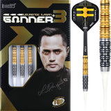 One80 Gunner III Darts - Soft Tip - Lourence Ilagan - Black & Gold 18g