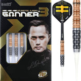 One80 Gunner III Darts - Soft Tip - Lourence Ilagan - Black & Rose Gold 20g