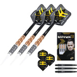 One80 Gunner III Darts - Soft Tip - Lourence Ilagan - Black & Rose Gold 20g