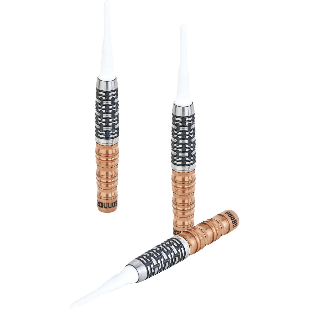 One80 Gunner III Darts - Soft Tip - Lourence Ilagan - Black & Rose Gold 20g