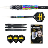 One80 Gunner III Darts - Soft Tip - Lourence Ilagan - Black & Chameleon 22g