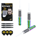 One80 Gunner III Darts - Soft Tip - Lourence Ilagan - Black & Chameleon 22g