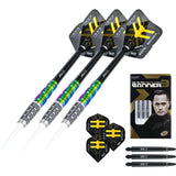 One80 Gunner III Darts - Soft Tip - Lourence Ilagan - Black & Chameleon 22g