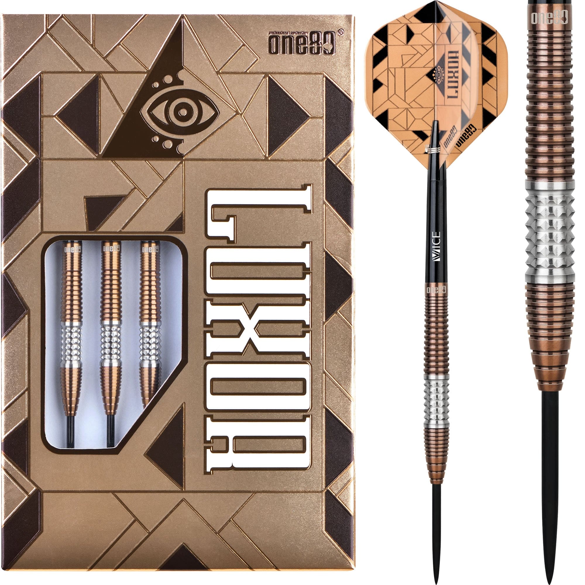 One80 Luxor Gamma Darts – Stahlspitze – Bronze