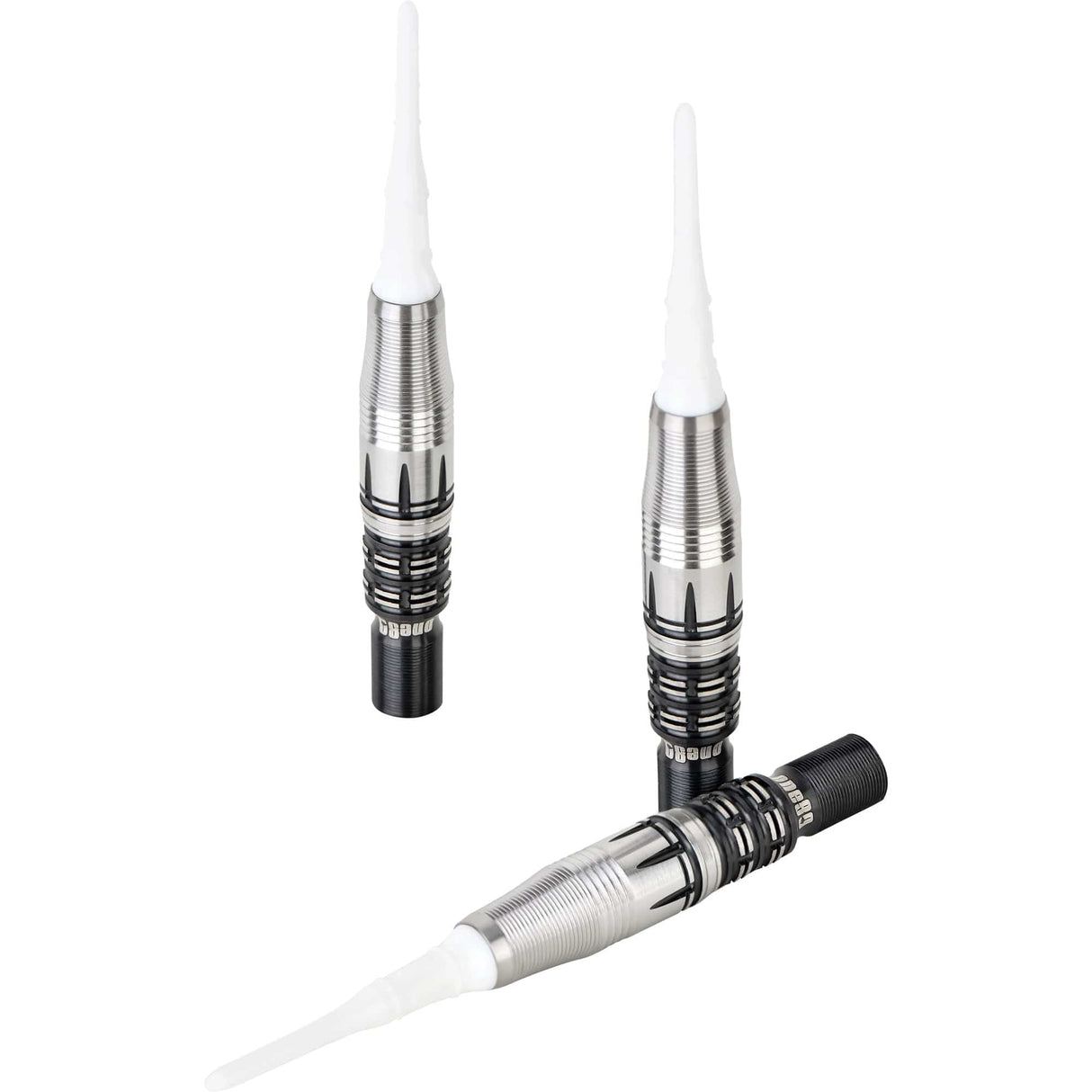 One80 Niko Springer Darts - Soft Tip - Signature - Black \ Silver - 18g 18g